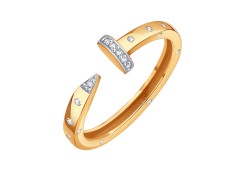 Золотое кольцо с фианитом