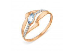 Золотое кольцо с топазом