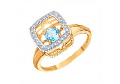 Золотое кольцо с топазом