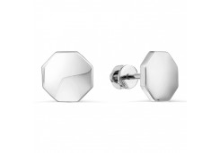 Серьги пусеты (гвоздики) из белого золота