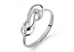 Кольцо из белого золота с бриллиантом