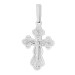 Крест из белого золота 