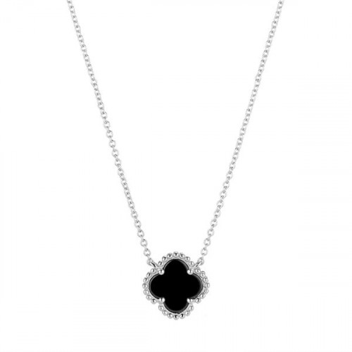 Серебряное колье с керамикой