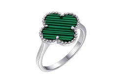 Серебряное кольцо с малахитом