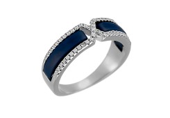 Серебряное кольцо с керамикой