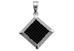 Серебряная подвеска с фианитом