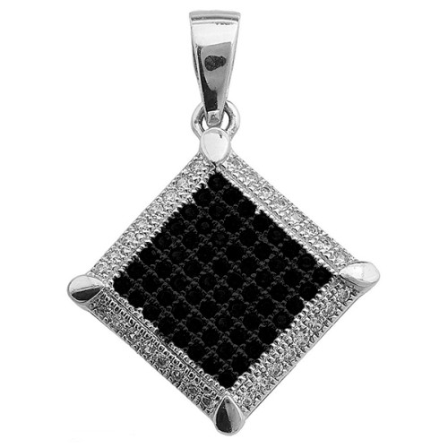 Серебряная подвеска с фианитом