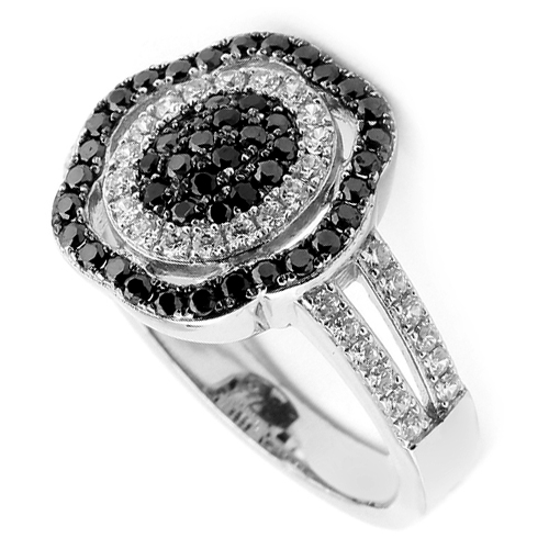 Серебряное кольцо с фианитом