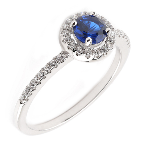 Серебряное кольцо с фианитом