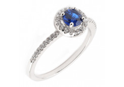 Серебряное кольцо с фианитом