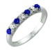Кольцо из белого золота с сапфиром