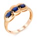 Золотое кольцо с сапфиром