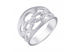 Серебряное кольцо с фианитом