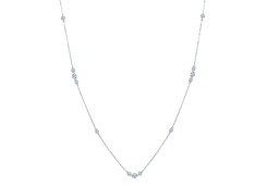 Серебряное колье с фианитом