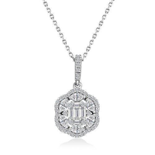 Золотое колье с бриллиантами