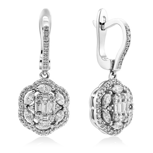 Серьги из золота с бриллантами