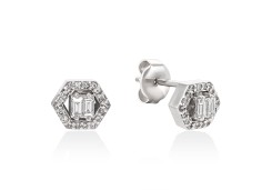 Серьги золотые с бриллиантами