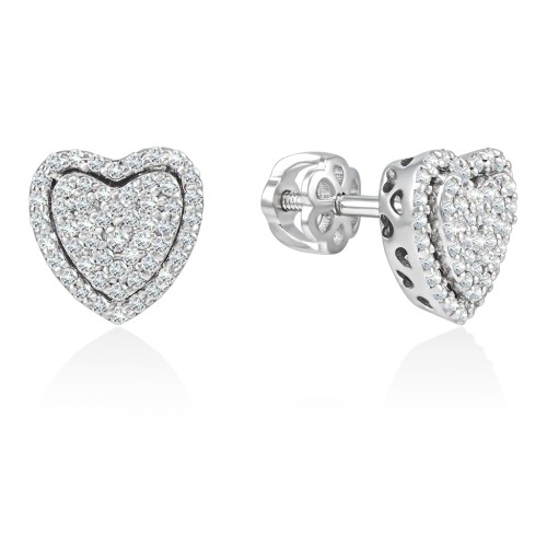 Серьги золотые с бриллиантами