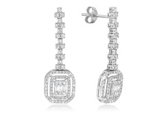 Серьги золотые с бриллиантами