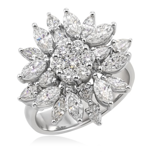 Эксклюзивное золотое кольцо с бриллиантами