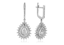 Серьги золотые с бриллиантами