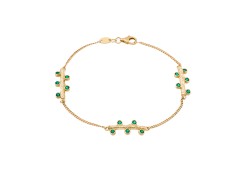 Золотой Браслет с фианитами