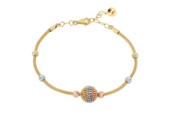 Браслет из комбинированного золота