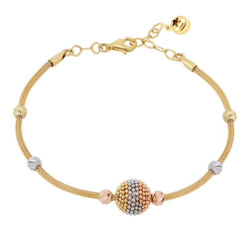 Браслет из комбинированного золота