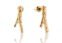 Серьги пусеты золотые