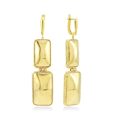 Серьги из золота с английским замком