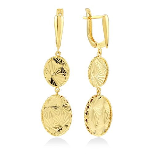 Серьги золотые