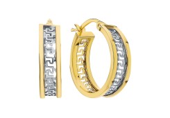 Серьги кольца золотые 585 пробы