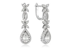 Золотые серьги с бриллиантами