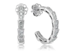 Золотые серьги с бриллиантами