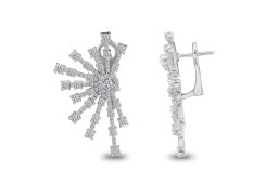 Эксклюзивные золотые серьги с бриллиантами