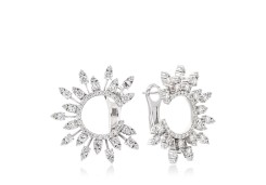 Эксклюзивные золотые серьги с бриллиантами