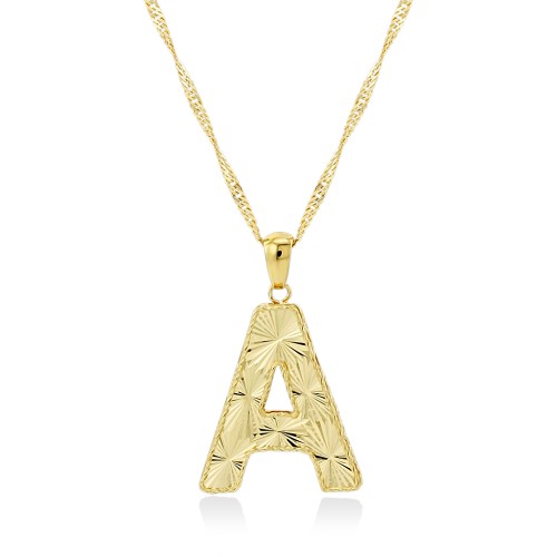 Золотое Колье буква-A