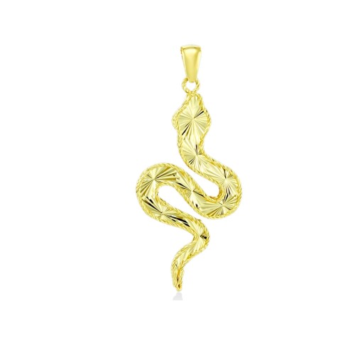 Подвеска змея из золота 585