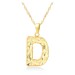 Золотое Колье буква-D