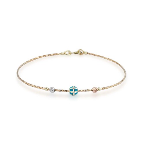 Браслет из комбинированного золота