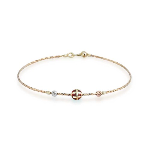 Браслет из комбинированного золота