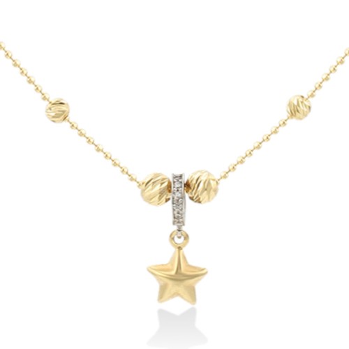 Колье звезда из золота