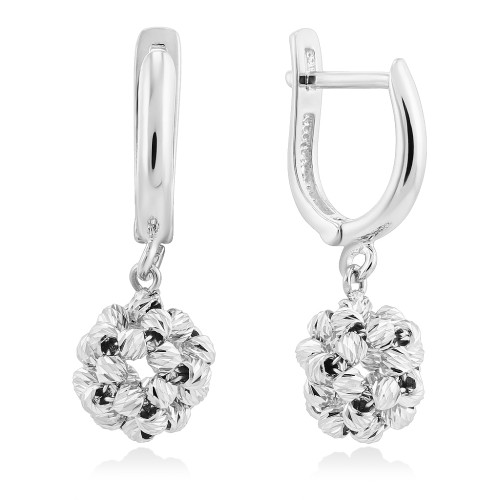 Золотые серьги с шариками