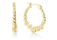 Золотые серьги кольца