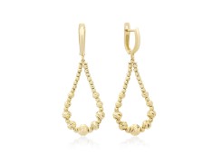 Серьги длинные из золота