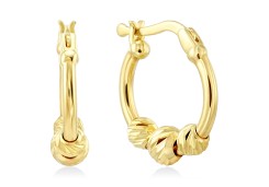 Золотые серьги кольца