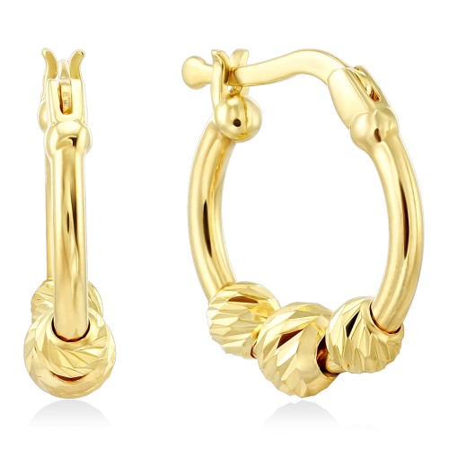 Золотые серьги кольца