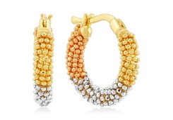 Серьги кольца из золота