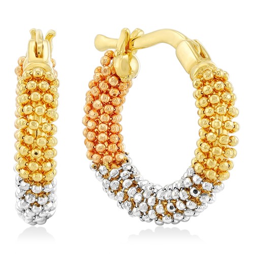 Серьги кольца из золота