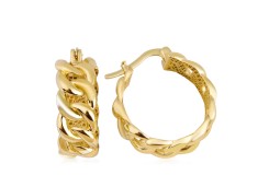 Серьги золотые конго